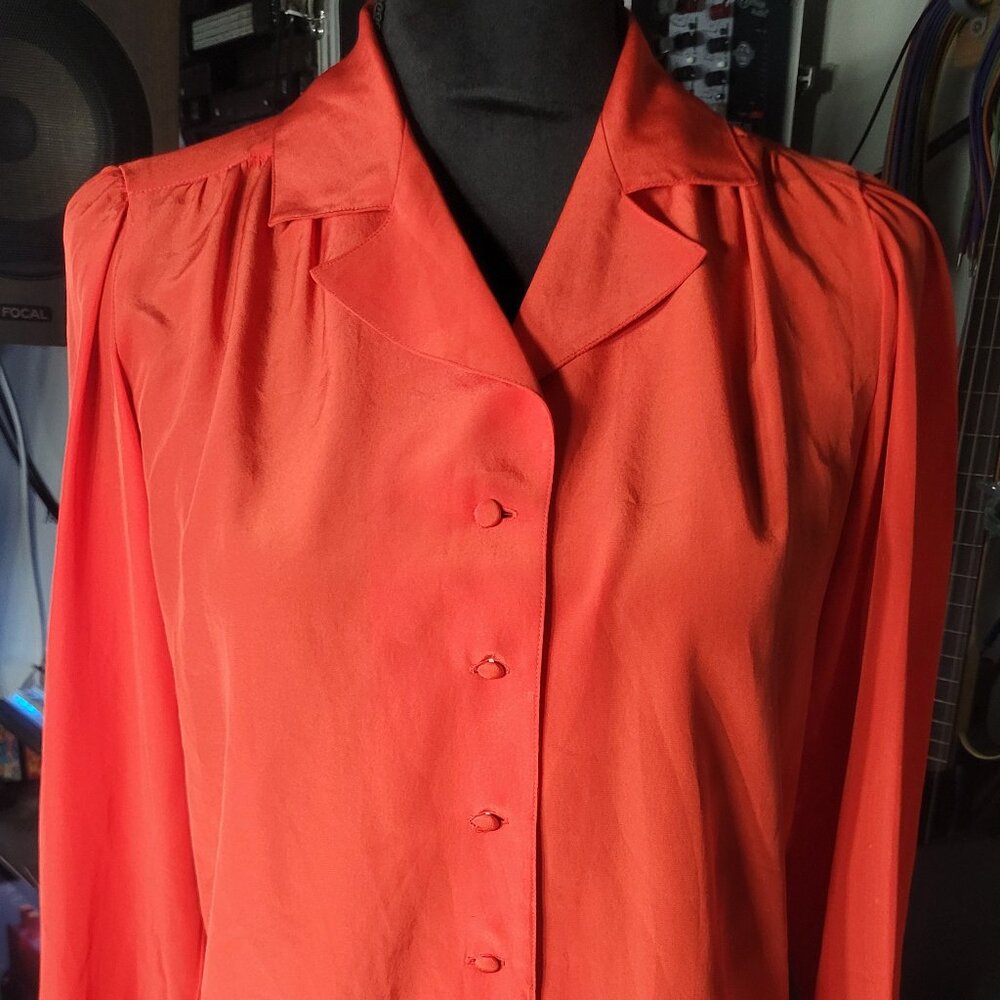 Vintage Red Button Up